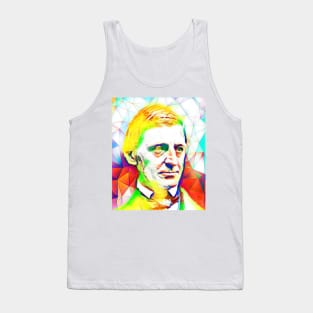 Ralph Waldo Emerson Golden Colourful Portrait | Ralph Waldo Emerson Artwork 12 Tank Top